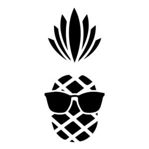 pineapple with glasses logo